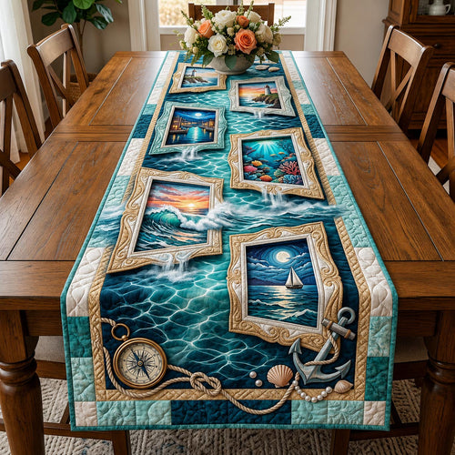 Seaside Calm Quilted Table Runner GFTOMA11556