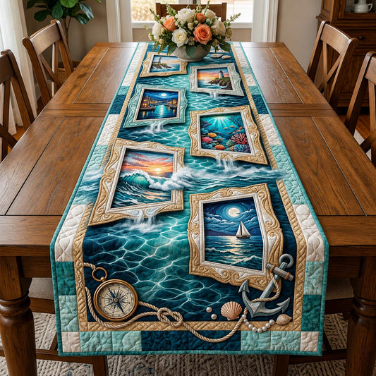 Seaside Calm Quilted Table Runner GFTOMA11556
