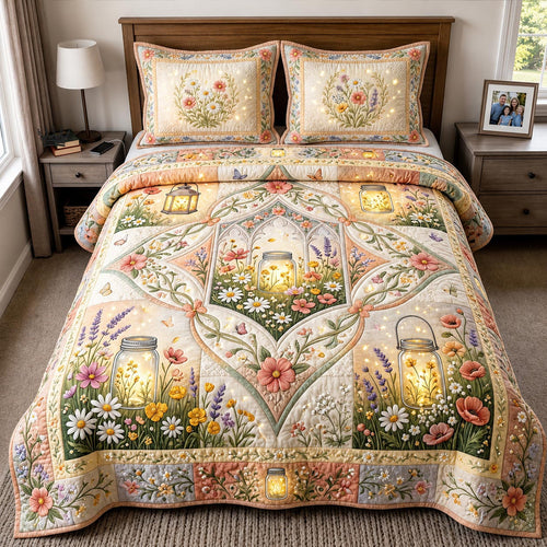Bloom Garden 3-Piece Quilted Bedding Set GFTOMA11585
