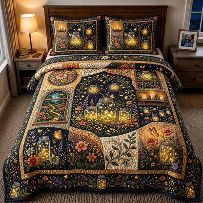 Wild Bloom 3-Piece Quilted Bedding Set GFTOMA11588