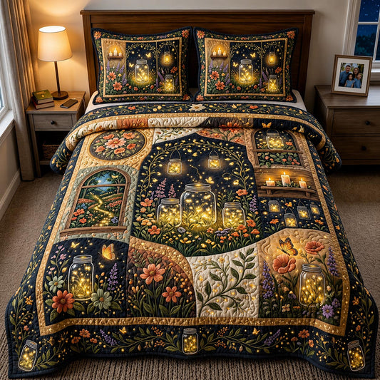 Wild Bloom 3-Piece Quilted Bedding Set GFTOMA11588