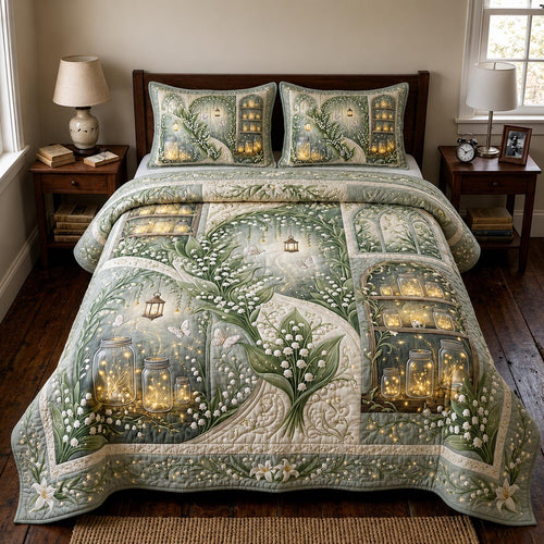 Bloom Haven 3-Piece Quilted Bedding Set GFTOMA11590