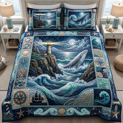 Coastal Tide 3-Piece Quilted Bedding Set GFTOMA11591