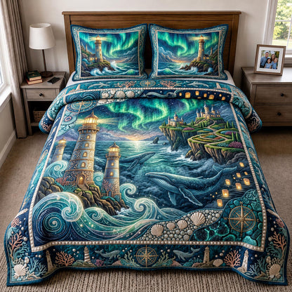 Sea Escape 3-Piece Quilted Bedding Set GFTOMA11596