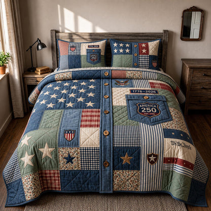 Liberty Legacy 3-Piece Quilted Bedding Set GFTOMA11623