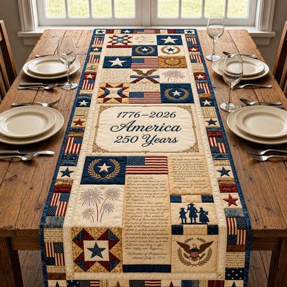 Freedom United Quilted Table Runner GFTOMA11659