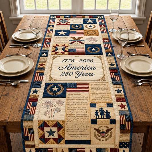 Freedom United Quilted Table Runner GFTOMA11659