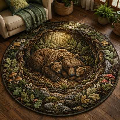 Woodland Lodge Quilted Round Mat GFTOMA11751