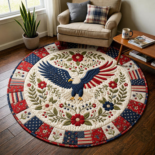 Heritage Patch Quilted Round Mat GFTOMA11757