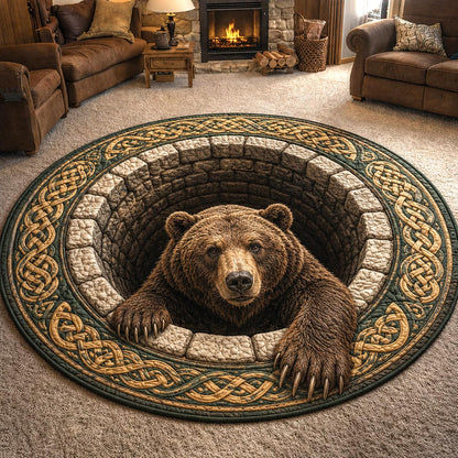 Woodland Lodge Quilted Round Mat GFTOMA11811