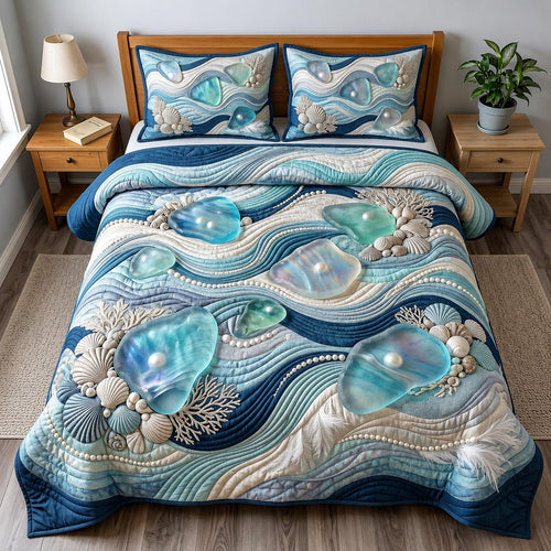 Coastal Serenity 3-Piece Quilted Bedding Set GFTOMA11885