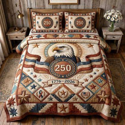 Heritage Patch 3-Piece Quilted Bedding Set GFTOMA11897