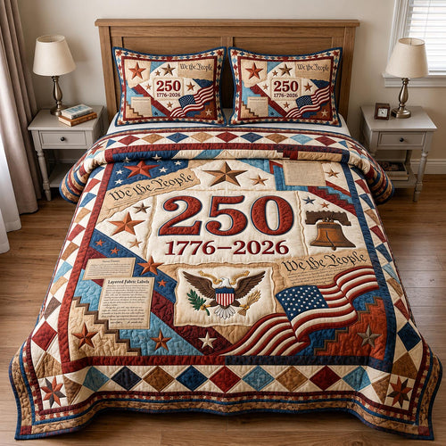 Heritage Patch 3-Piece Quilted Bedding Set GFTOMA11898