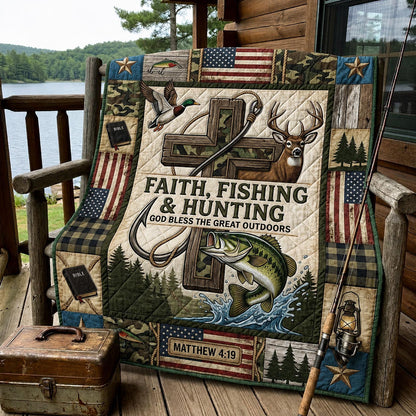 Hooked Faith Quilted Blanket GFTOMA11942
