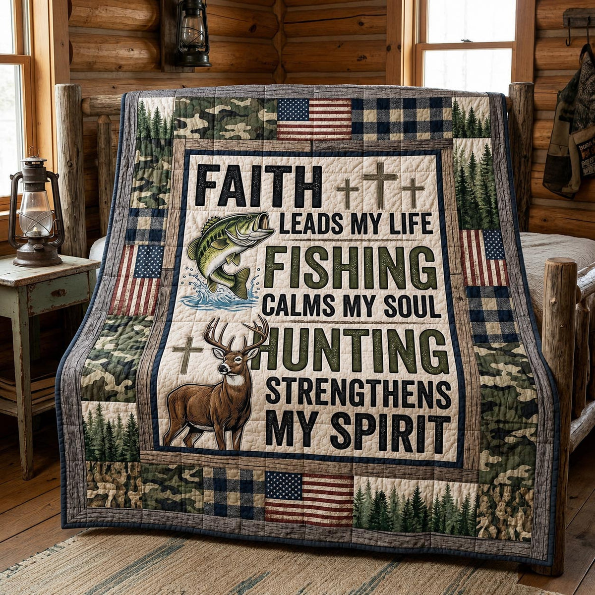 Faith Retreat Quilted Blanket GFTOMA11945