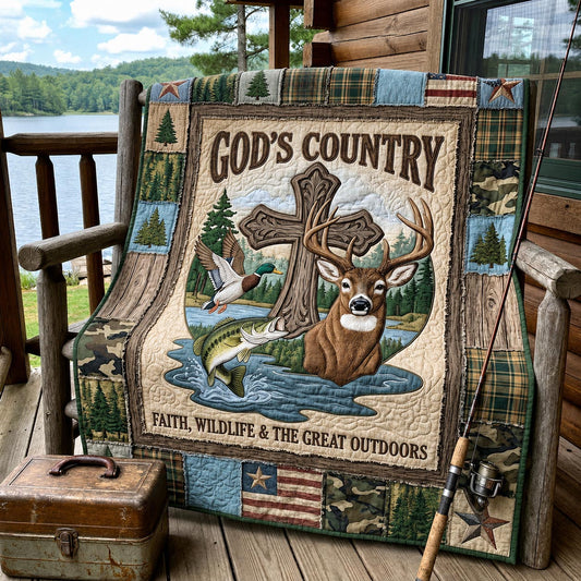 Faith Wilderness Quilted Blanket GFTOMA11947