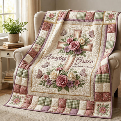 Faith Blossom Quilted Blanket GFTOMA11949