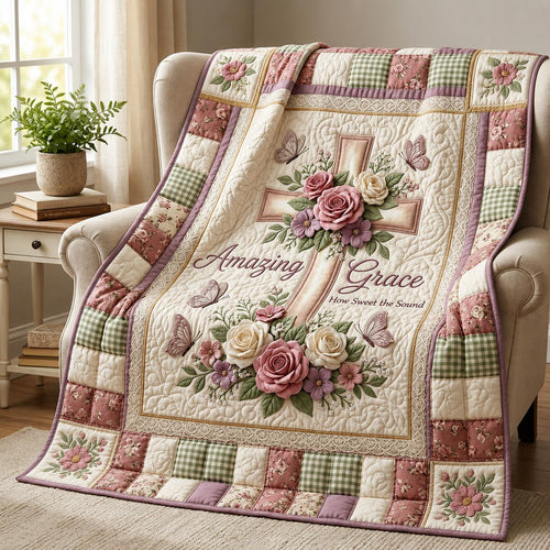 Faith Blossom Quilted Blanket GFTOMA11949