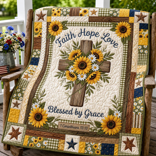 Blessed Blooms Quilted Blanket GFTOMA11951