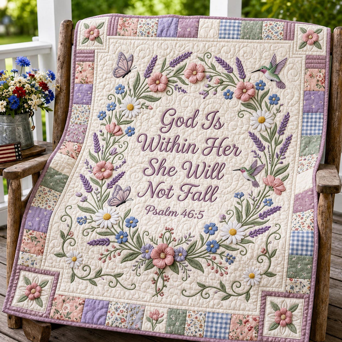 Faith Garden Quilted Blanket GFTOMA11952
