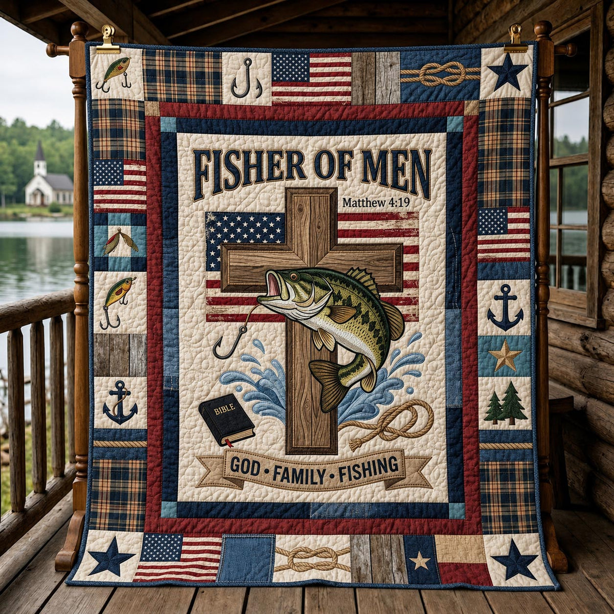 Reel Faith Quilted Blanket GFTOMA11978