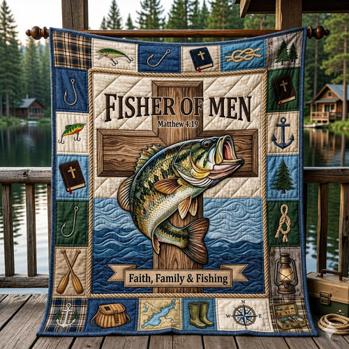 Hooked Faith Quilted Blanket GFTOMA11980