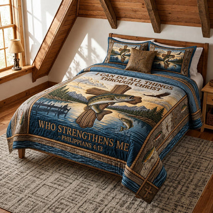 Rustic Faith 3-Piece Quilted Bedding Set GFTOMA11987