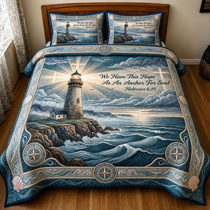 Faith Tide 3-Piece Quilted Bedding Set GFTOMA11995