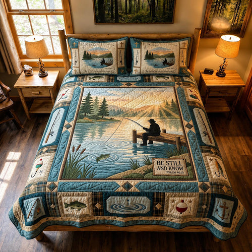 Faith Outdoors 3-Piece Quilted Bedding Set GFTOMA12006
