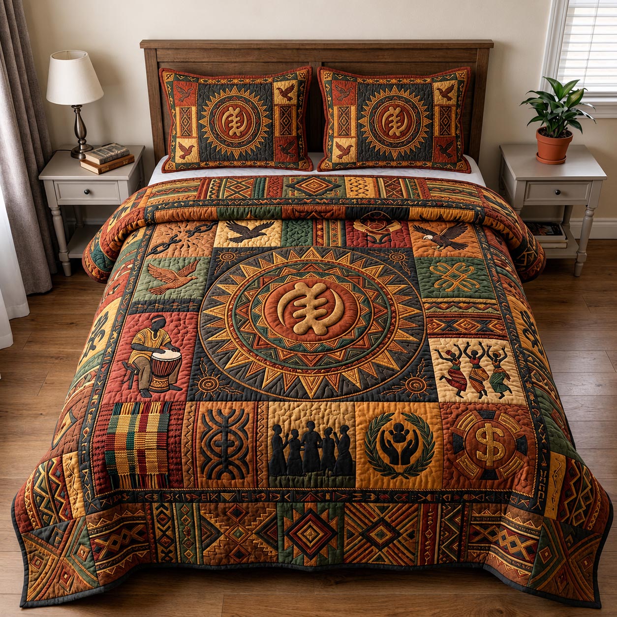 Rooted Soul 3-Piece Quilted Bedding Set GFTOMA12029