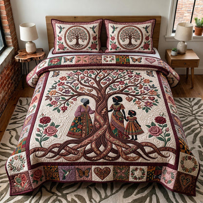 Soul Roots 3-Piece Quilted Bedding Set GFTOMA12030