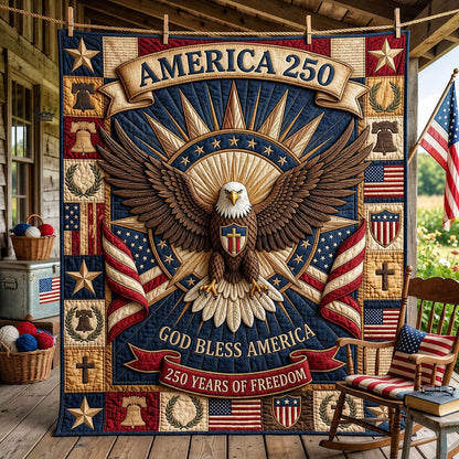 Patriot Faith Quilted Blanket GFTOMA12038