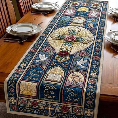 Grace Bloom Quilted Table Runner GFTOMA12045