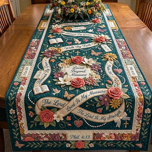 Blessed Blooms Quilted Table Runner GFTOMA12046