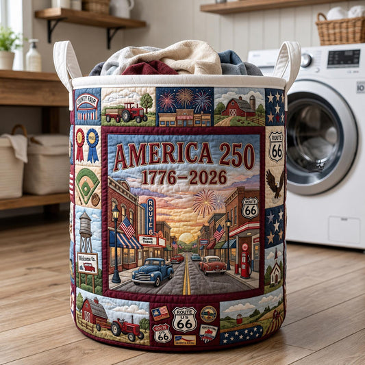 America 250 Quilted Laundry Basket GFTOMA12065