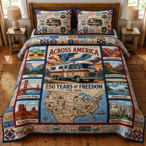 American Highway 3-Piece Quilted Bedding Set GFTOMA12079