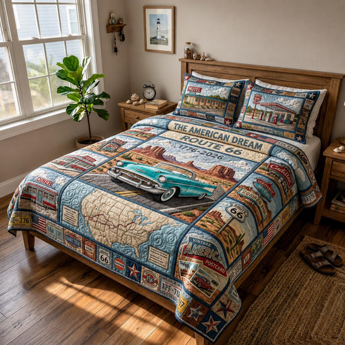 Freedom Journey 3-Piece Quilted Bedding Set GFTOMA12080