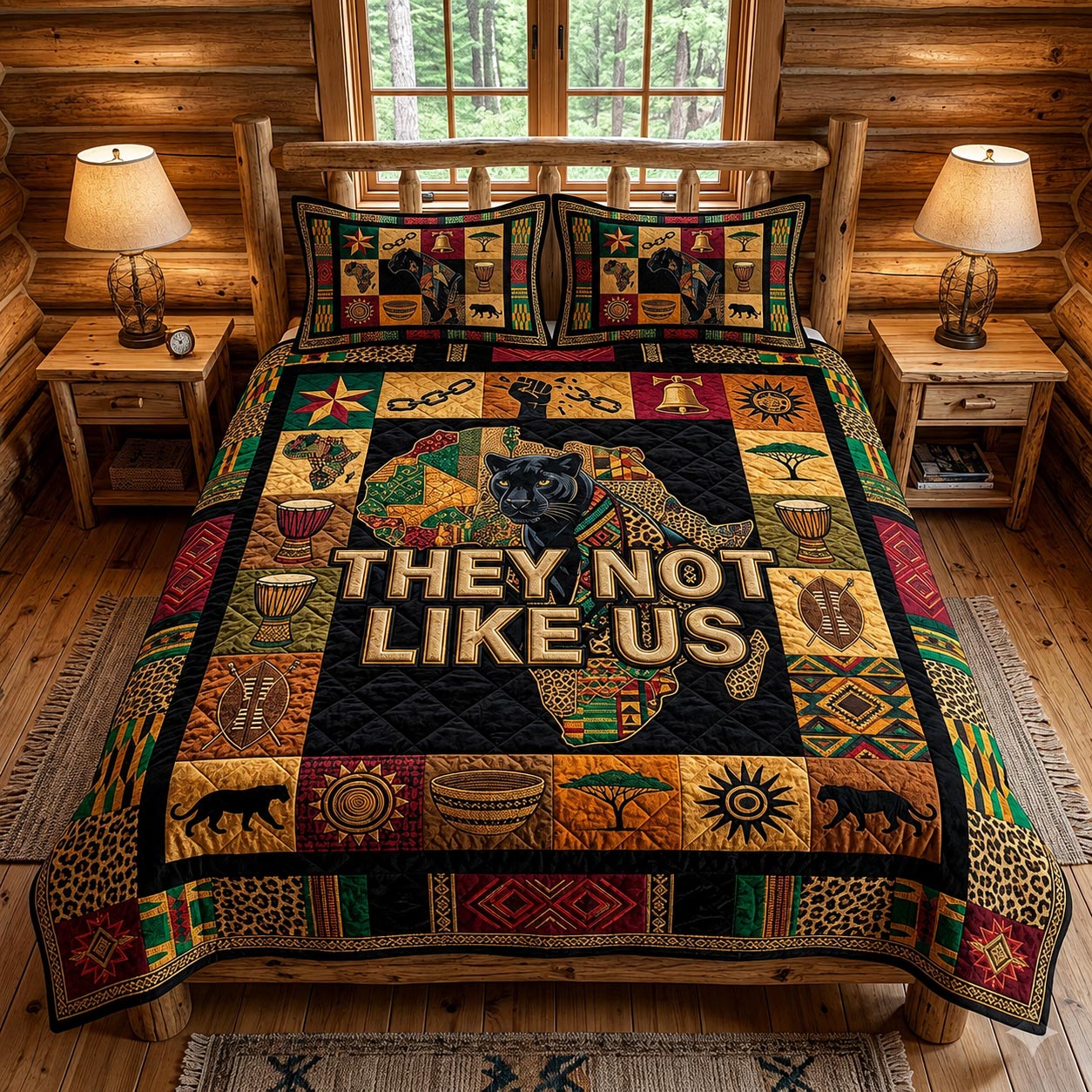Melanin Pride 3-Piece Quilted Bedding Set GFTOMA12082