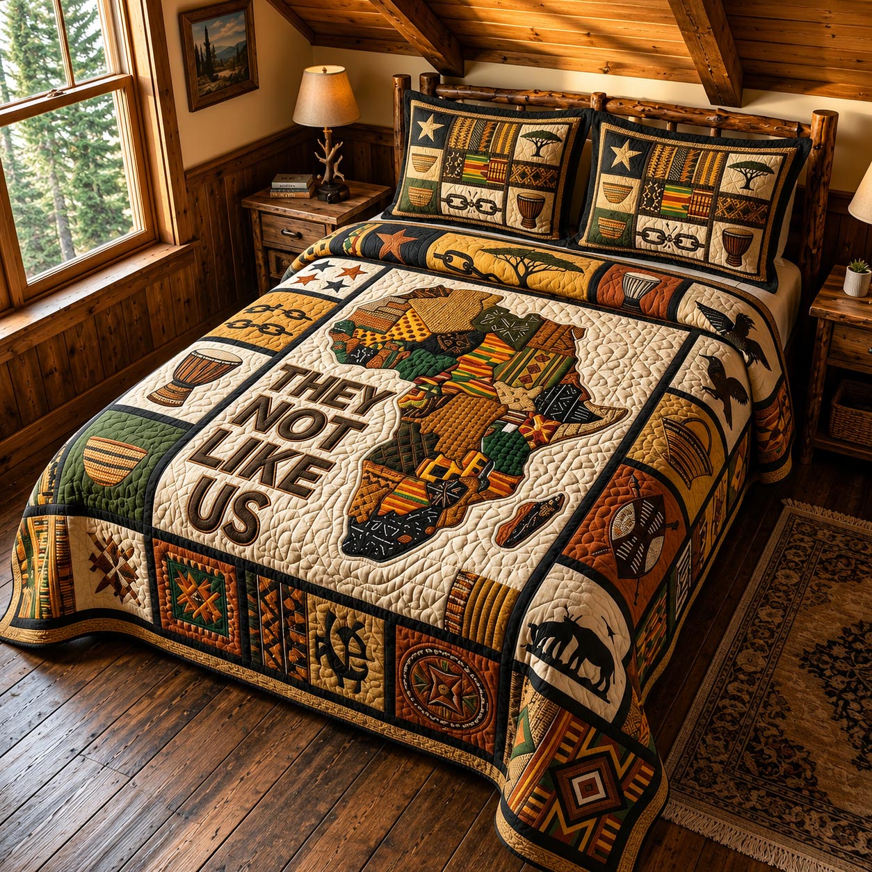 Black Excellence 3-Piece Quilted Bedding Set GFTOMA12083