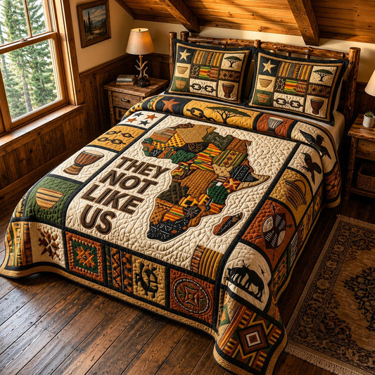 Black Excellence 3-Piece Quilted Bedding Set GFTOMA12083