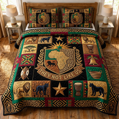 Royal Melanin 3-Piece Quilted Bedding Set GFTOMA12085
