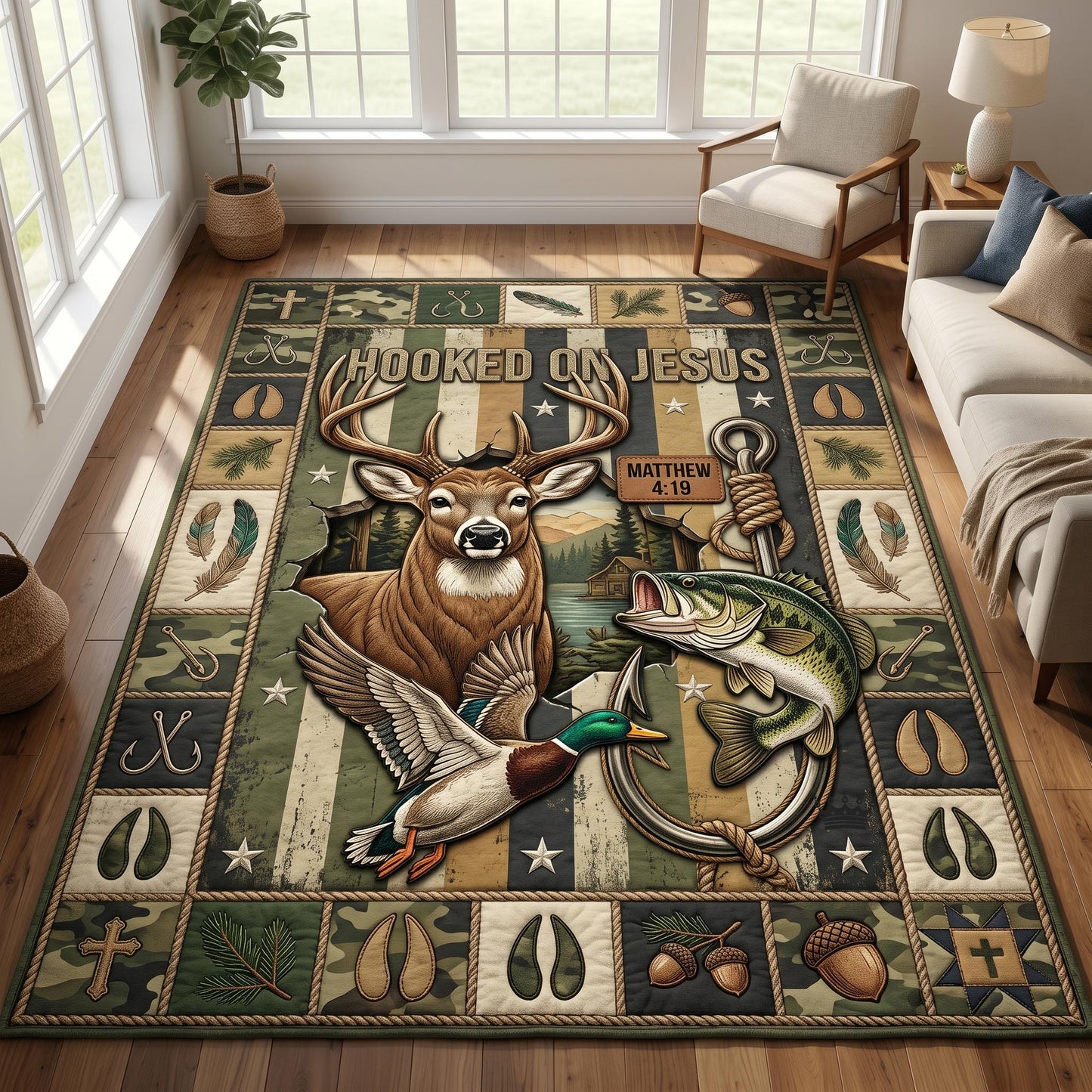 Hooked Faith Area Rug GFTOMA12112
