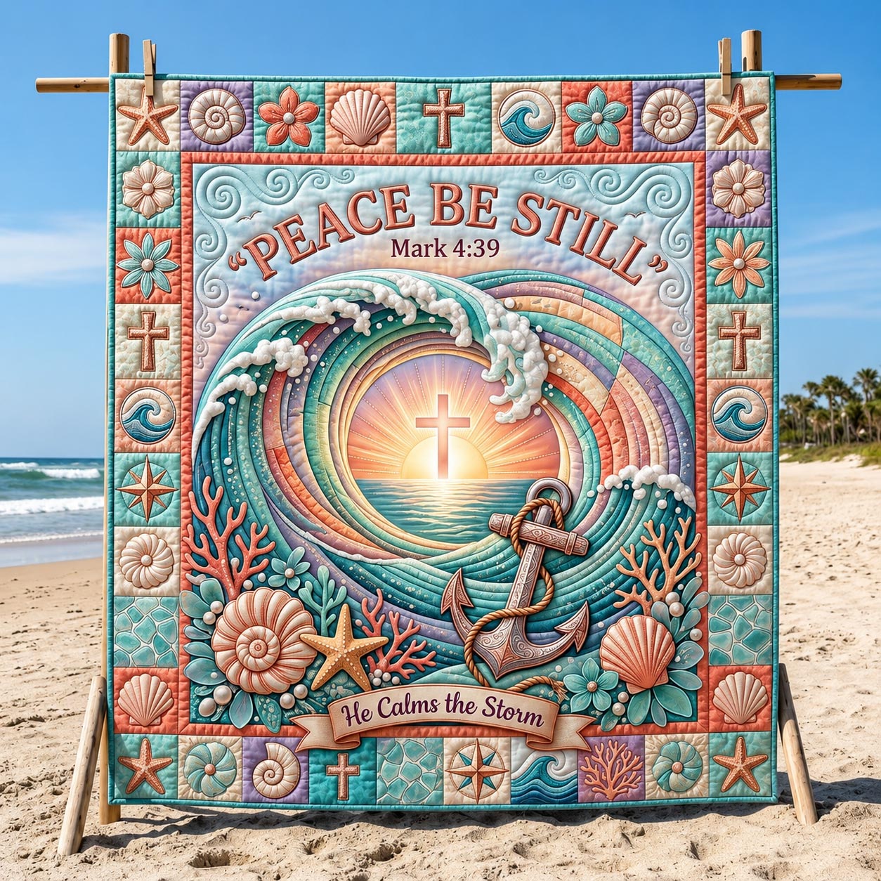 Sacred Seas Quilted Blanket GFTOMA12154