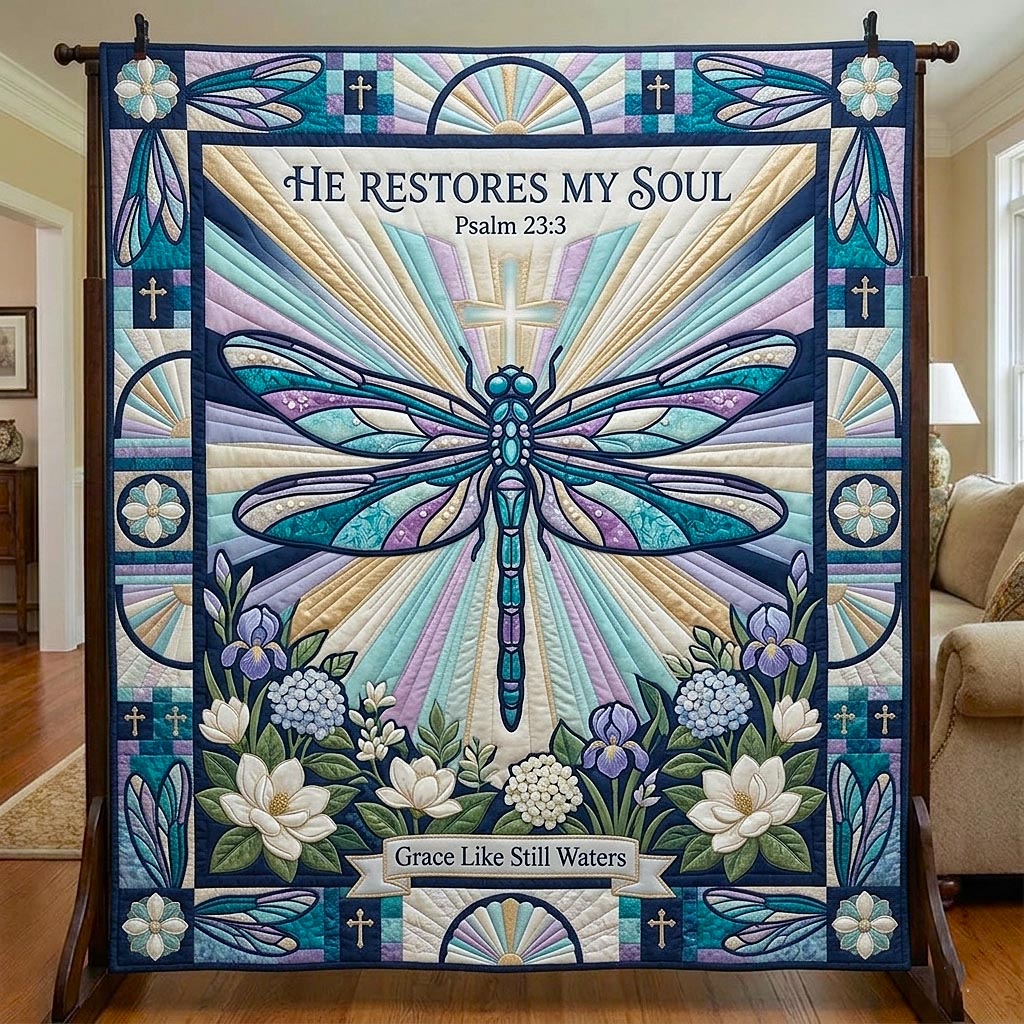 Blessed Blooms Quilted Blanket GFTOMA12157