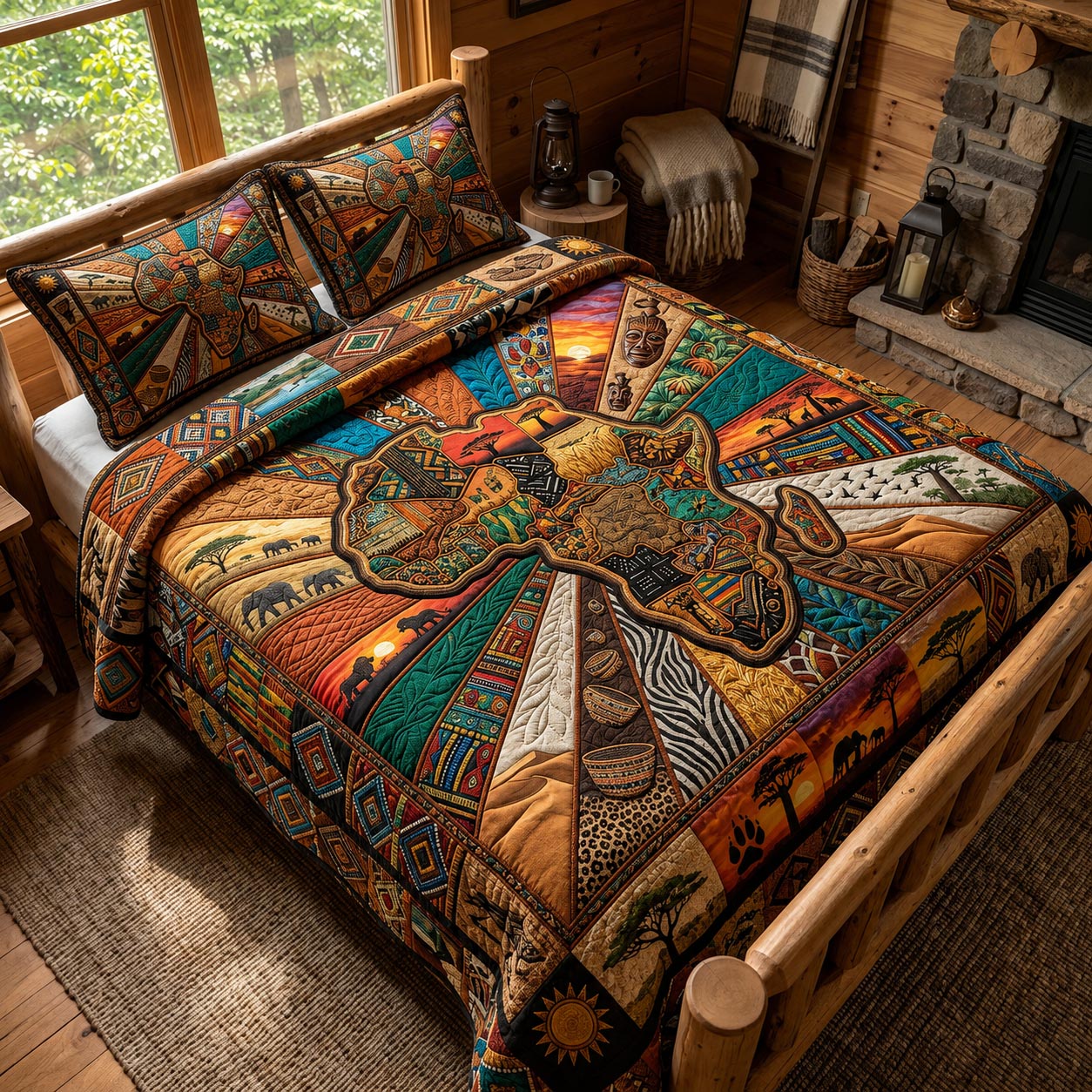Heritage Soul 3-Piece Quilted Bedding Set GFTOMA12176
