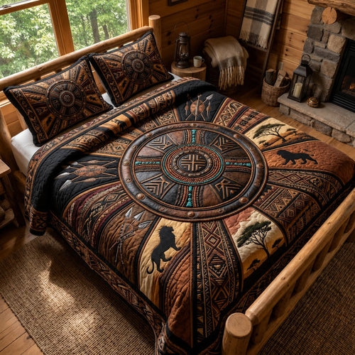 Cultural Roots 3-Piece Quilted Bedding Set GFTOMA12177