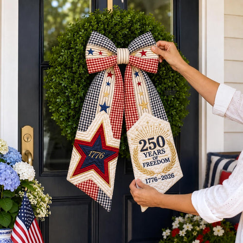 American Heritage Quilted Wreath Sash GFTOMA12227
