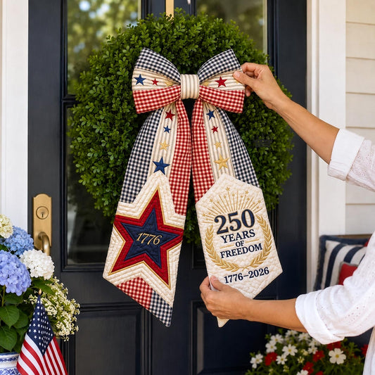 American Heritage Quilted Wreath Sash GFTOMA12227