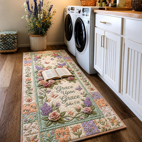 Floral Bible Runner Rug GFTOMA12262