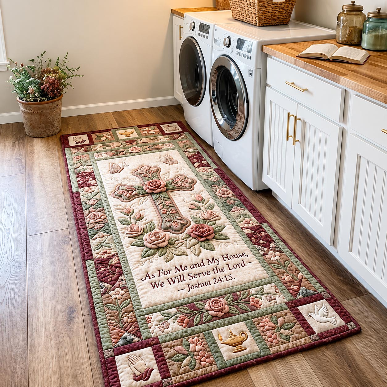 Scripture Bloom Runner Rug GFTOMA12266